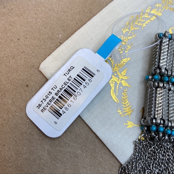 SHIRALEAH Turquoise and Silver Reverie Bracelet NWT - Picture 4 of 4